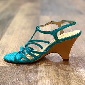 Kate Spade New York Strappy Snakeskin Heel Sandals